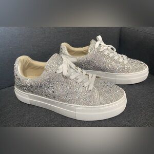 Betsey Johnson Rhinestone Sneakers